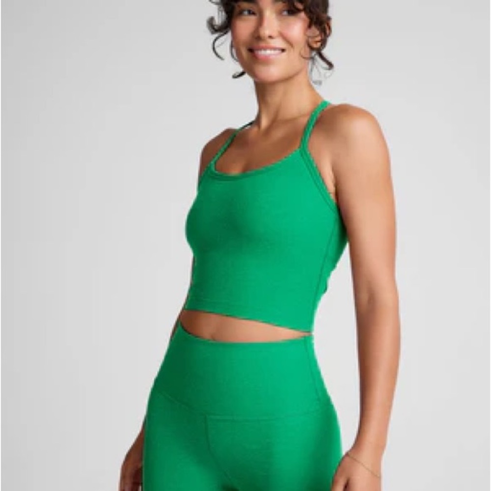 Beyond Yoga Green Sports Bra / Tank Top